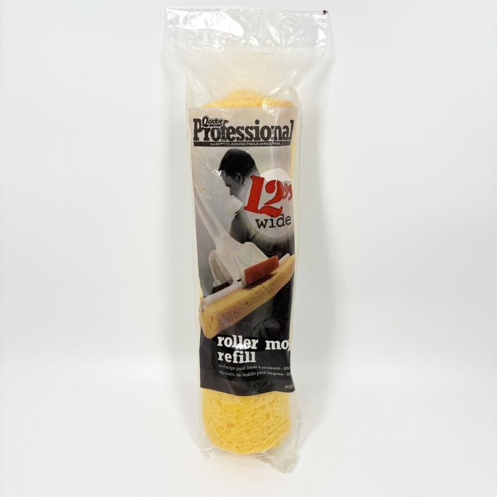 Quickie Professional Jumbo Roller Mop Head Refill Type P 12” Fits 055 / 055B